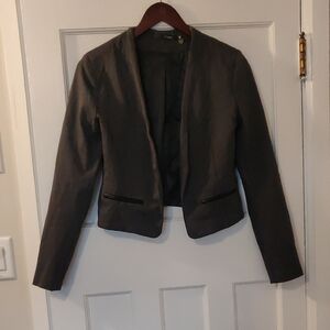 Grey Cropped Blazer